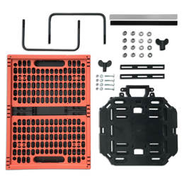 610775.KOR PLATES 4 BIKES Travel Set: Vouwkrat + Multi-Plaat + Tassenbeugels 47 x 34.5 x 25.5 cm