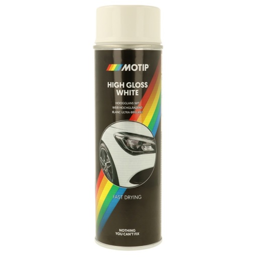 514004 MOTIP Lak wit hoogglans 500 ml