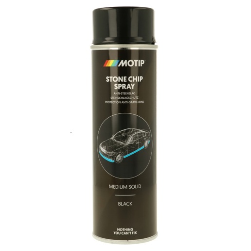 510001 MOTIP Anti-steenslag zwart Medium Solid  500 ml