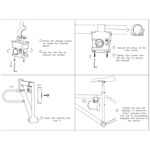419330 PRO-TECT U-lock Zircon ART 5 281 x 111 mm