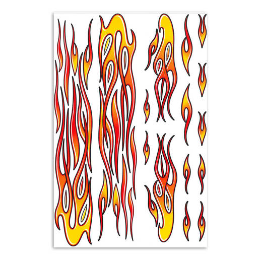 98.048716 MERKLOOS Sticker set new flames New flames 200 x 300 mm