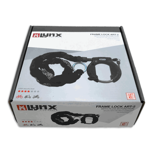 410760.CH120 LYNX Frame lock with plug-in chain Lazo ART 2 120 cm x 8.3 mm