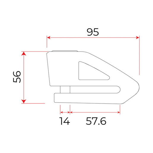 419240 PRO-TECT Schijfremslot Disq Pro ART 4 Ø 14 mm
