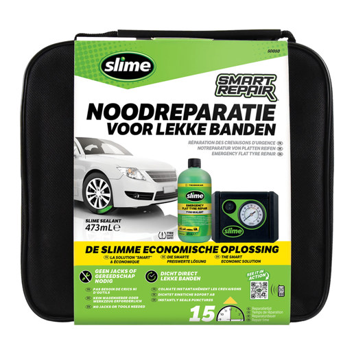 40P.50050 SLIME Slime Smart Repair Notreparaturset für Reifenpannen 20 x 9 x 19 cm