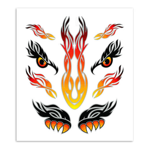 980575 MERKLOOS Sticker set tribal eyes 200 x 240 mm