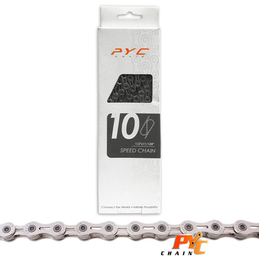 440310.02 P.Y.C. Fahrradkette 10-fach 1/2 x 11/128 Inch - 116L - 5.7 mm