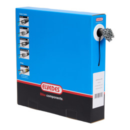 74.6472RVS-SLICK-BOX ELVEDES Schakel binnenkabel Slick RVS 2250 mm ø 1,1 mm (100x) 1 x 19 ø 1,1 x 2250 / ø 4 x 4 mm