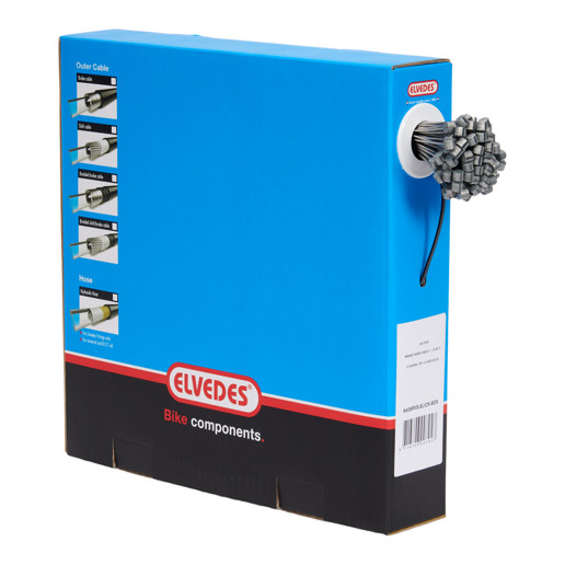 74.6426RVS-SLICK-BOX ELVEDES Bremsseil Slick Edelstahl 2000 mm ø 1,5 mm (100x) 1 × 19 ø 1,5 x 2000 / ø 7 × 6 mm