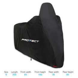 447950.WS PRO-TECT Motorhoes / Scooterhoes + windscherm S 205 x 85 x 180 cm
