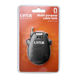 410180 LYNX Multifunctioneel kabelslot / Helmslot 80 cm x 1.7 mm