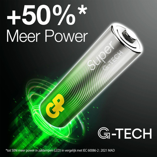 430915 GP Super Alkaline AA Batterien 16PK