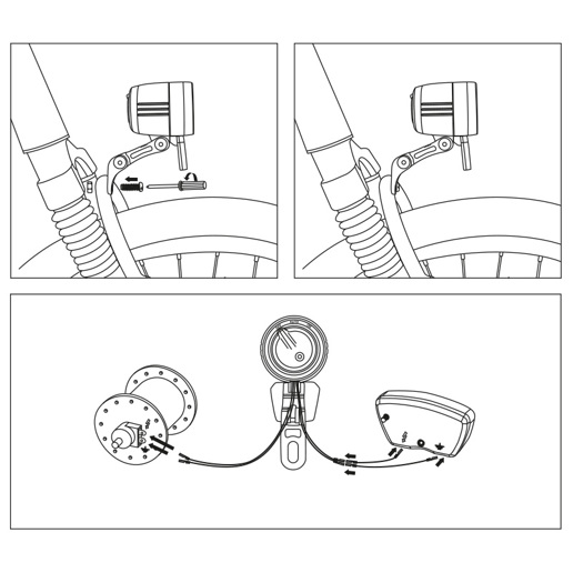 429397 LYNX Koplamp Dynamo Max+ Sensor 100 Lux