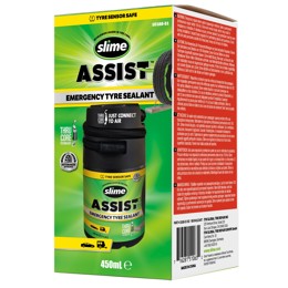 40P.050188 SLIME Slime Assist Notfall-Reifendichtmittel 450 ml / Nachfüllpackung Smart Repair Plus Set 9 x 9 x 16.5 cm