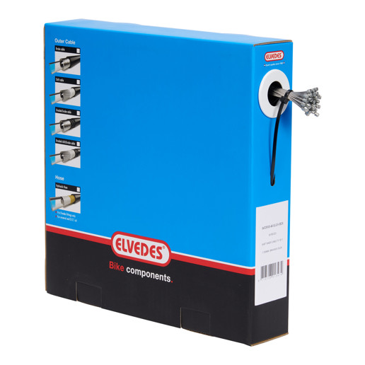 74.6472RVS-49-SLICK-BOX ELVEDES Schakel binnenkabel Slick RVS 2250 mm ø 1,1 mm (50x) 7 x 7 ø 1,1 x 2250 / ø 4 x 4 mm