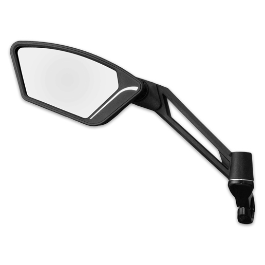 421150.OE MERKLOOS Fietsspiegel luxe E-bike / speed pedelec (links) OEM <-> 118 x 55 mm