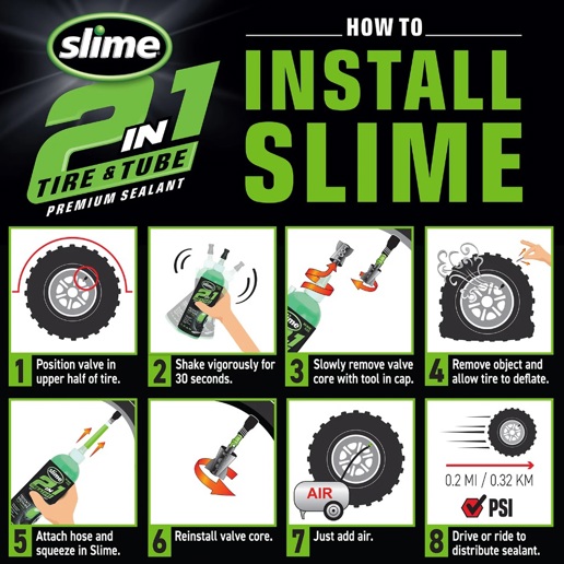 40D.10207-5 SLIME Slime 2-in-1 Reifen- & Schlauchdichtmittel 3.78 ltr 19 x 13 x 28 cm
