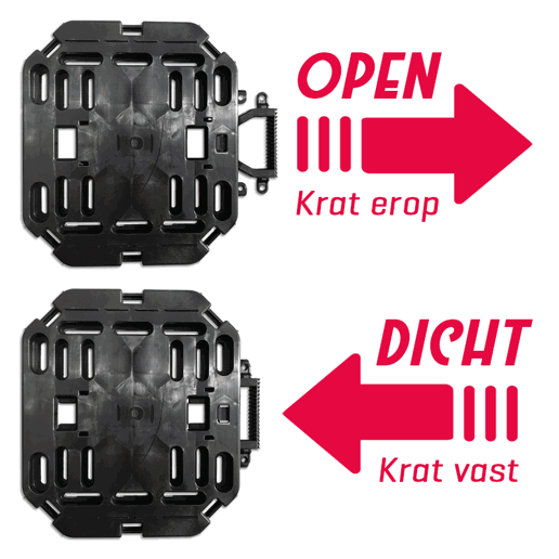 610770.KOR PLATES 4 BIKES Basic Set: Vouwkrat + Multi-Plaat 47 x 34.5 x 25.5 cm