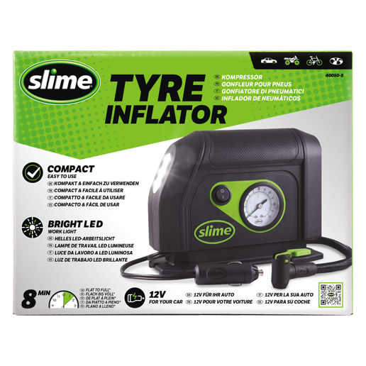 40P.40050-5 SLIME Slime 12V bandenpomp / compressor 20.5 x 8.5 x 16 cm